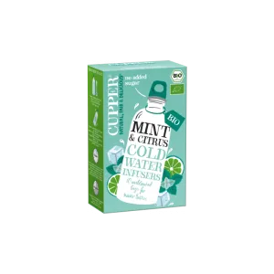 Infuzie rece eco din menta si citrice, 10 plicuri, Cupper