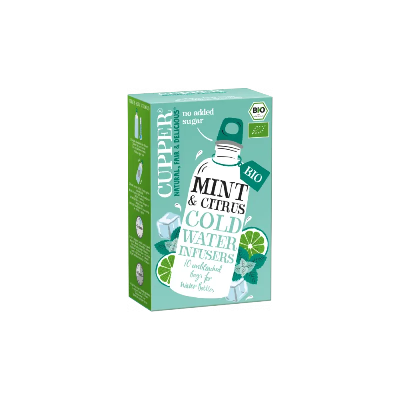 Infuzie rece eco din menta si citrice, 10 plicuri, Cupper — preț și oferte