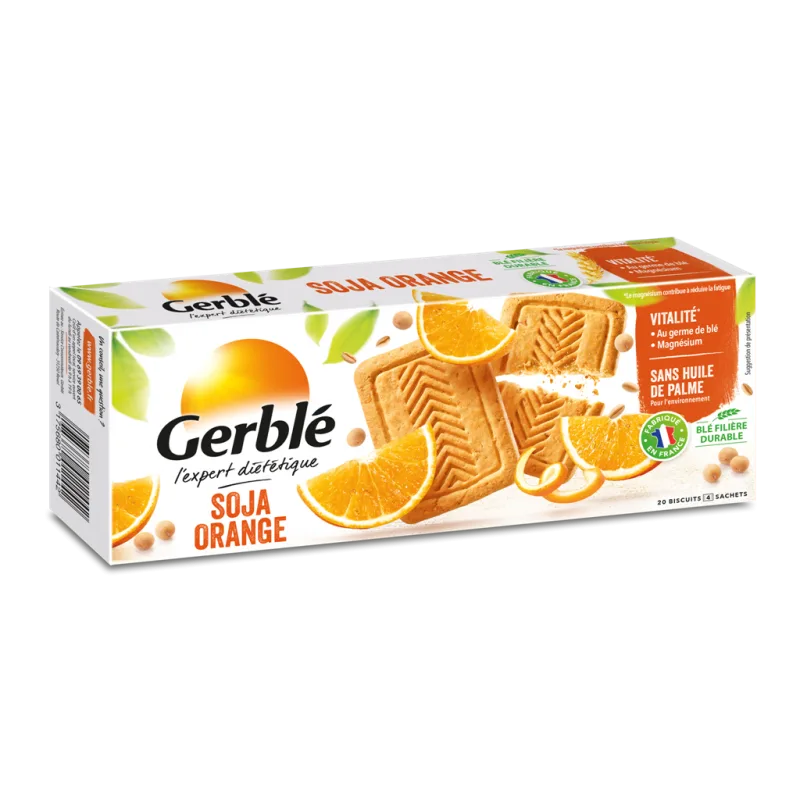 Biscuiti cu soia si portocale, 280g, Gerble Expert Dietetic — preț și oferte