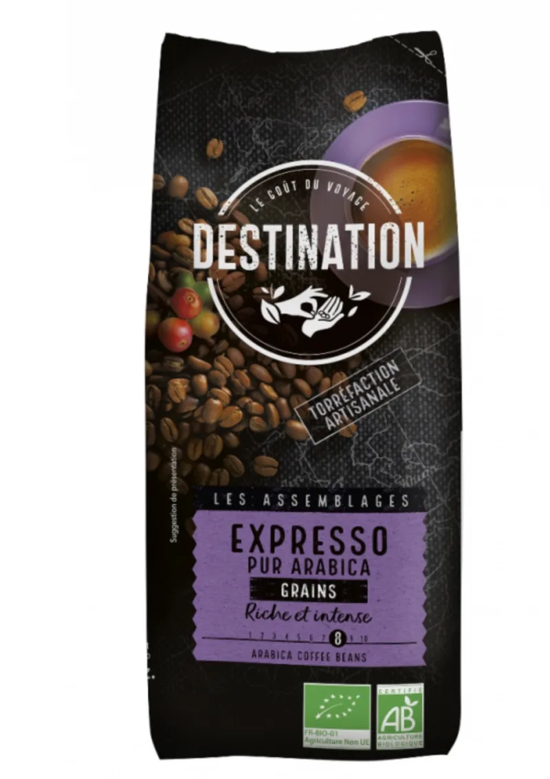 Cafea boabe eco pur arabica expresso, 500g, Destination — preț și oferte