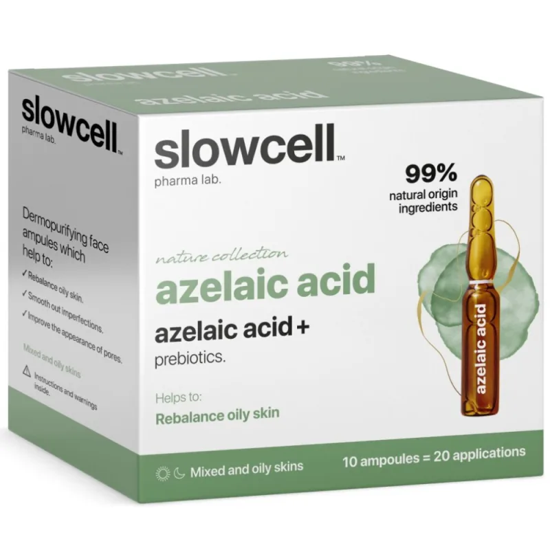 Fiole cu acid azelaic, 10x2ml, Slowcell — preț și oferte
