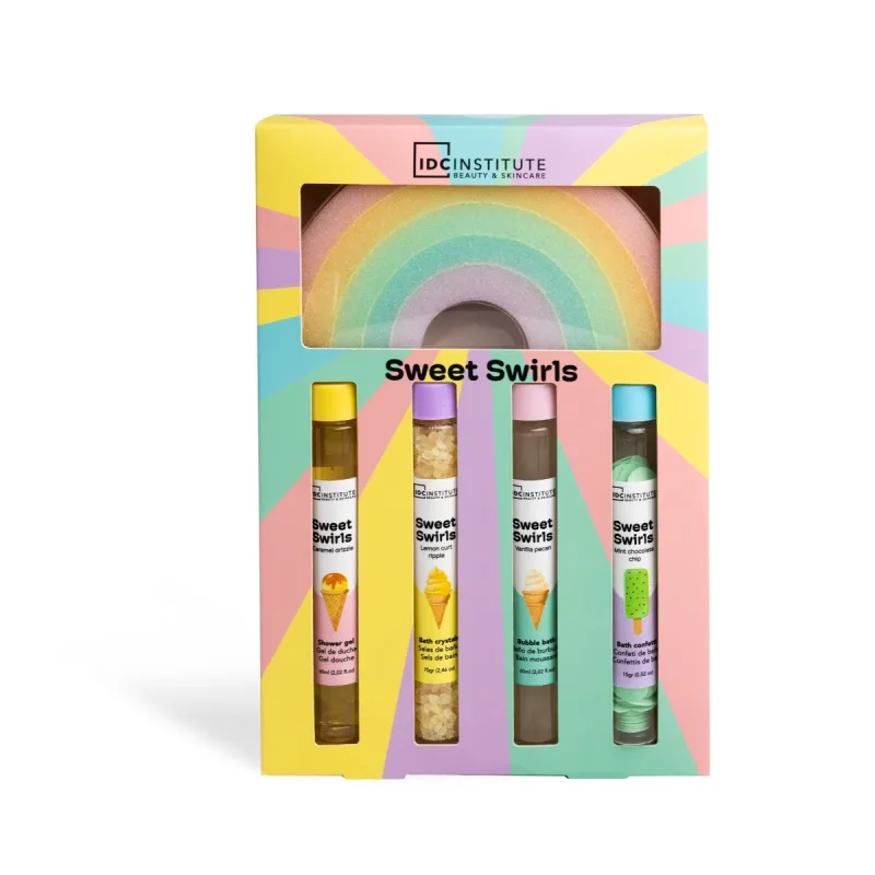 Set pentru ingrijire completa baie Rainbow Sweet Swirls, IDC Institute — preț și oferte