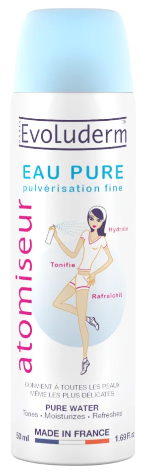 Spray apa pura pentru fata si corp, 50ml, Evoluderm