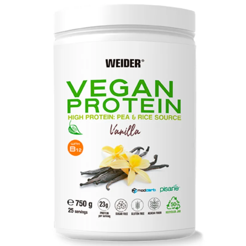 Proteina vegana cu aroma de vanilie, 750g, Weider — preț și oferte