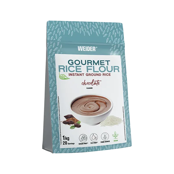 Faina de orez cu aroma de ciocolata Gourmet Rice Flour, 1000g, Weider — preț și oferte