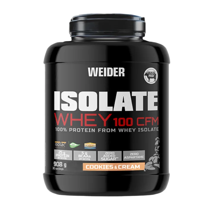 Izolat proteic cu aroma de Cookies & Cream Isolate Whey 100CFM, 908g, Weider — preț și oferte