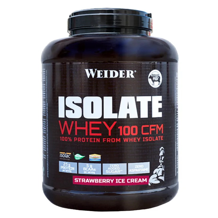 Izolat proteic cu aroma de Strawberry Ice Cream Isolate Whey 100CFM, 2000g, Weider — preț și oferte