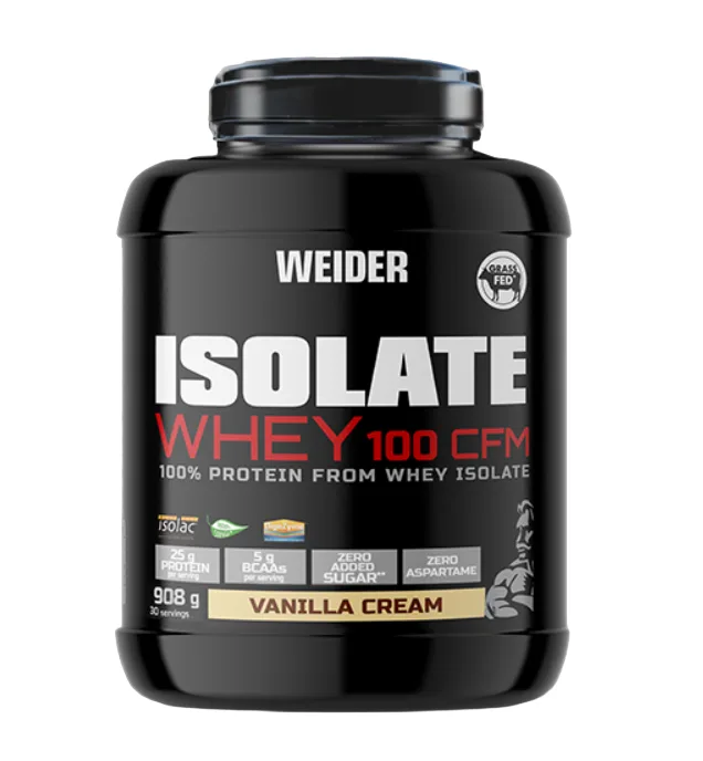 Izolat proteic cu aroma de Vanilla Cream Isolate Whey 100CFM, 908g, Weider — preț și oferte