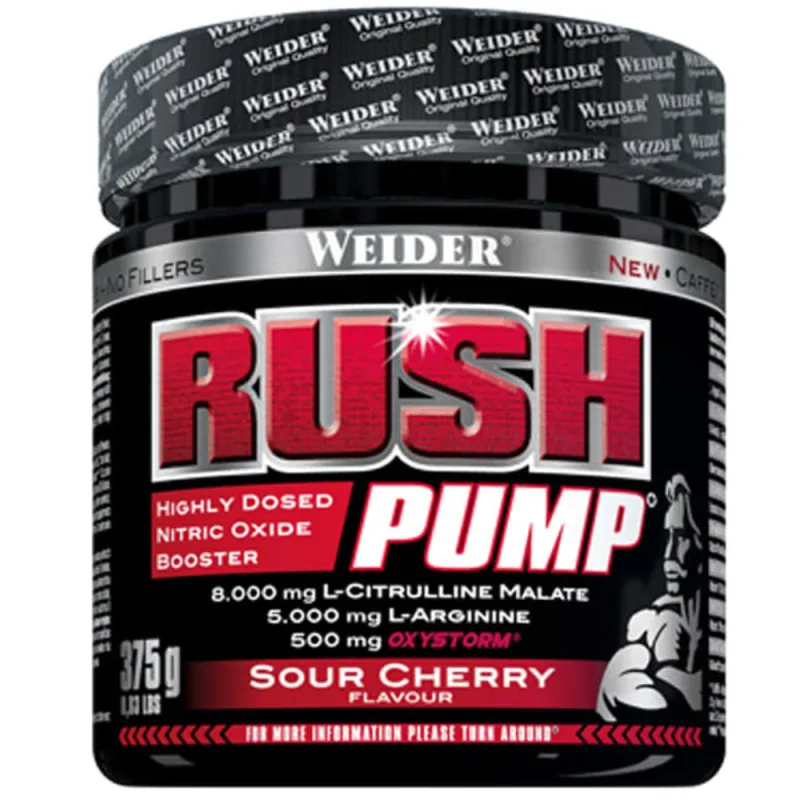 Pre-workout cu aroma de Sour Cherry Rush Pump, 375g, Weider — preț și oferte