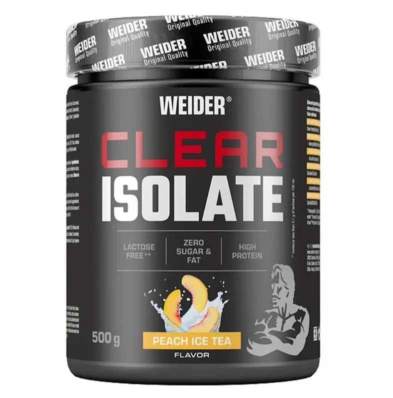 Pudra proteica cu aroma de Peach Ice Tea Clear Isolate, 500g, Weider — preț și oferte