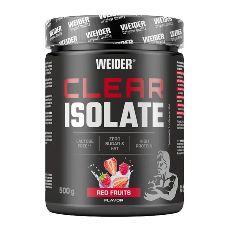 Pudra proteica cu aroma de fructe rosii Clear Isolate, 500g, Weider — preț și oferte
