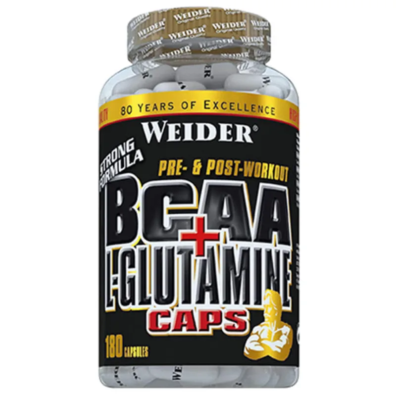 BCCA + L-Glutamina, 180 capsule, Weider — preț și oferte