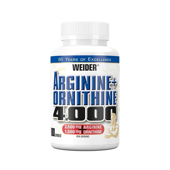Arginina cu ornitina capsule Arginine+Ornithine 4000, 180 capsule, Weider — preț și oferte