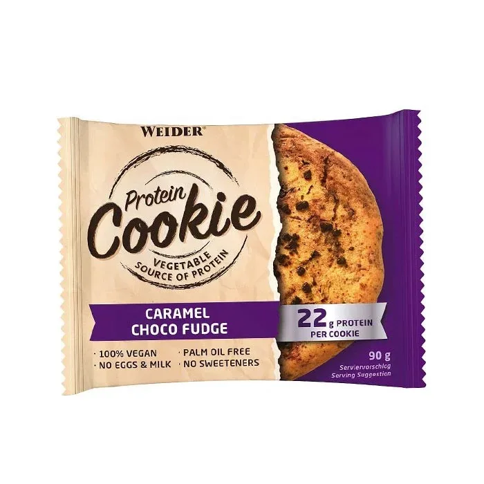 Prajitura proteica cu aroma de Caramel Choco Fudge Protein Cookie, 90g, Weider — preț și oferte
