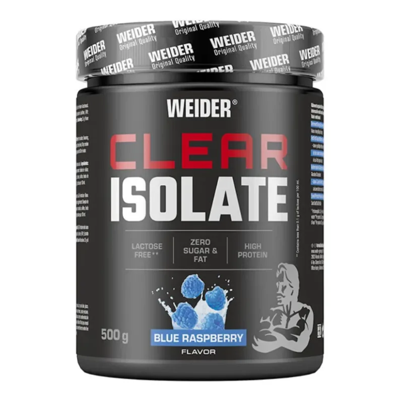 Pudra proteica cu aroma de Blue Raspberry Clear Isolate, 500g, Weider — preț și oferte