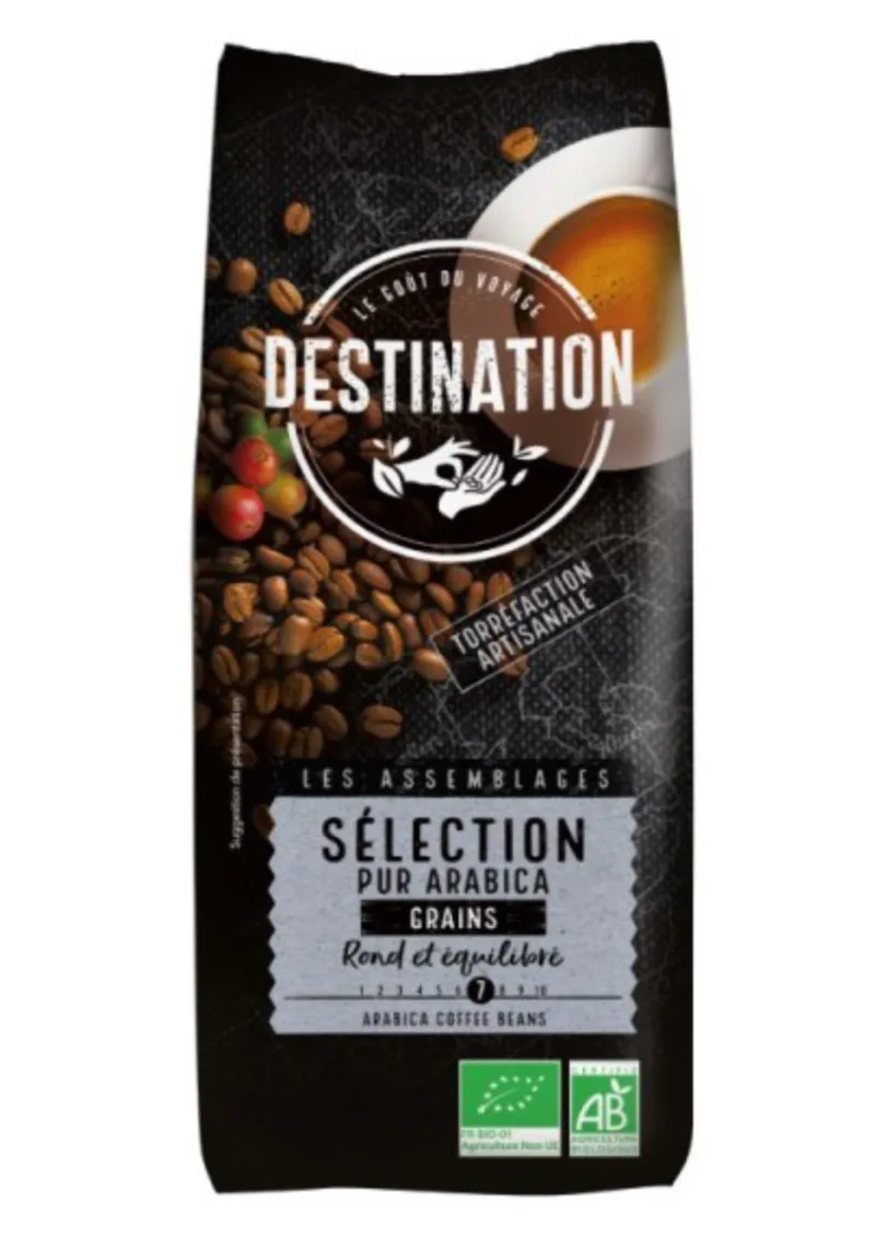 Cafea boabe eco pur arabica selection, 250g, Destination — preț și oferte