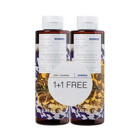 Pachet Thyme Honey Gel de dus, 2x250ml, Korres — preț și oferte