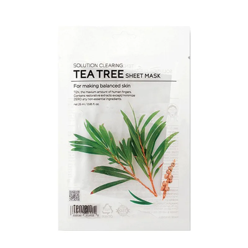 Masca servetel pentru ten Solution Clearing Tea Tree, 25ml, Tenzero — preț și oferte