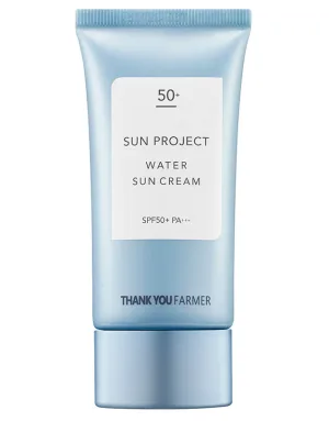 Crema cu factor de protectie SPF50+ Sun Project Water, 50ml, Thank You Farmer