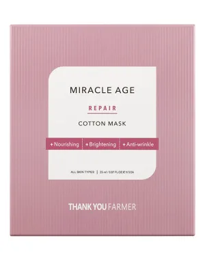 Masca de fata din bumbac Miracle Age, 25ml, Thank You Farmer