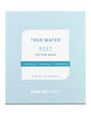 Masca de fata din bumbac True Water Deep, 25ml, Thank You Farmer