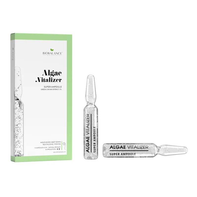 Fiole concentrate pentru hidratare intensa si fermitate Algae Vitalizer, 10*2 ml, Bio Balance — preț și oferte