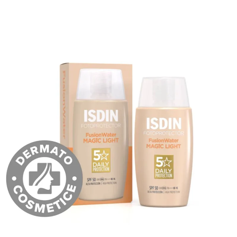 Fotoprotector Fusion Water Magic Color Light SPF50, 50ml, Isdin Isdinceutics De — preț și oferte