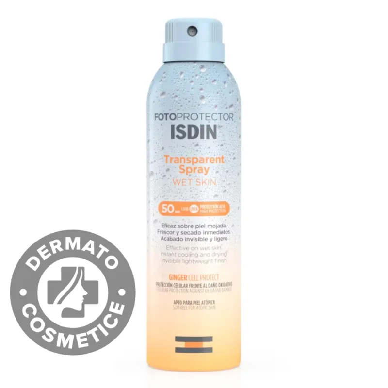 Spray transparent Wet Skin Fotoprotector, 250ml, Isdin Isdinceutics De — preț și oferte