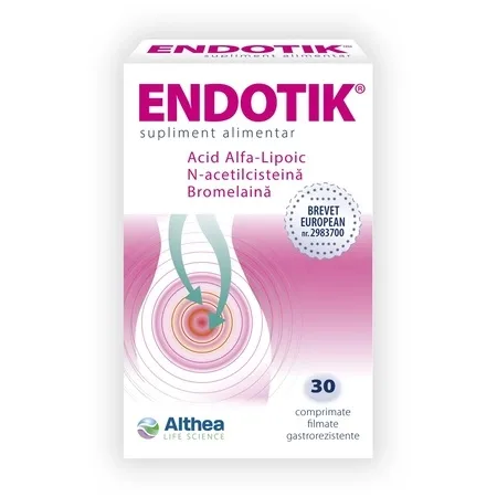 Endotik, 30 comprimate gastrorezistente, Althea Life Science — preț și oferte