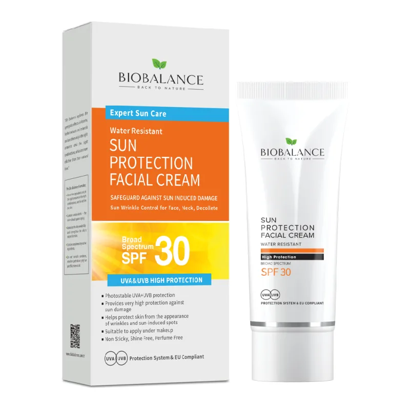 Crema protectie solara SPF30+ pentru fata, protectie foarte inalta UVA & UVB, 75 ml, Bio Balance — preț și oferte