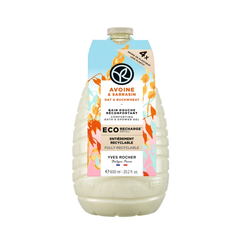 Rezerva gel de dus cu ovaz si hrisca, 600ml, Yves Rocher — preț și oferte