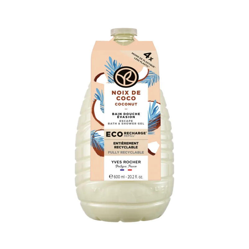 Rezerva gel de dus cu nuca de cocos, 600ml, Yves Rocher — preț și oferte