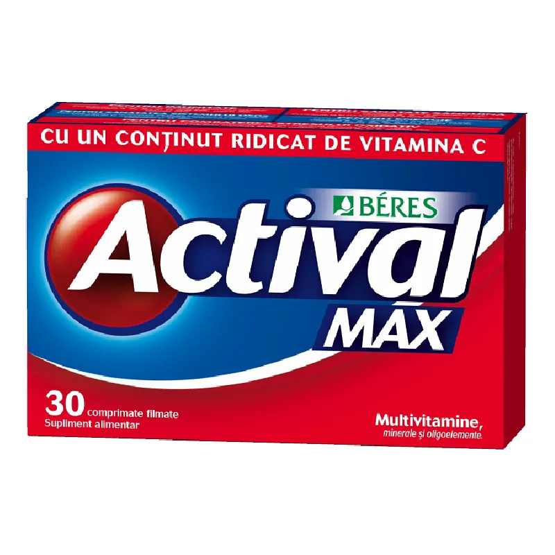 Actival Max, 30 comprimate filmate, Beres BERES PHARMACEUTICALS — preț și oferte