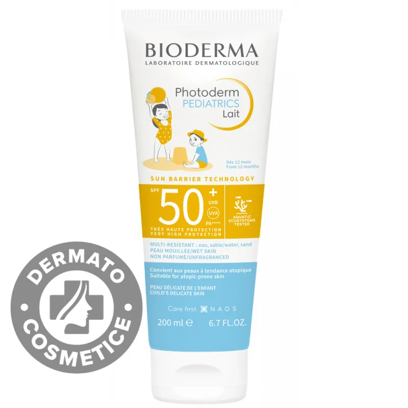 Lapte cu protectie solara pentru copii SPF50+ Photoderm Pediatrics, 100ml, Bioderma — preț și oferte