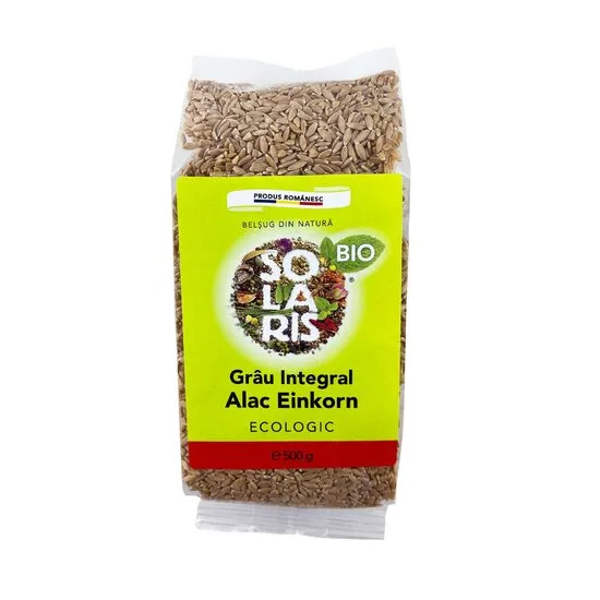 Grau integral Alac Einkorn Bio, 500g, Solaris — preț și oferte