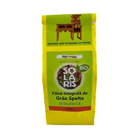 Faina intagrala de grau spelta Bio, 500g, Solaris — preț și oferte
