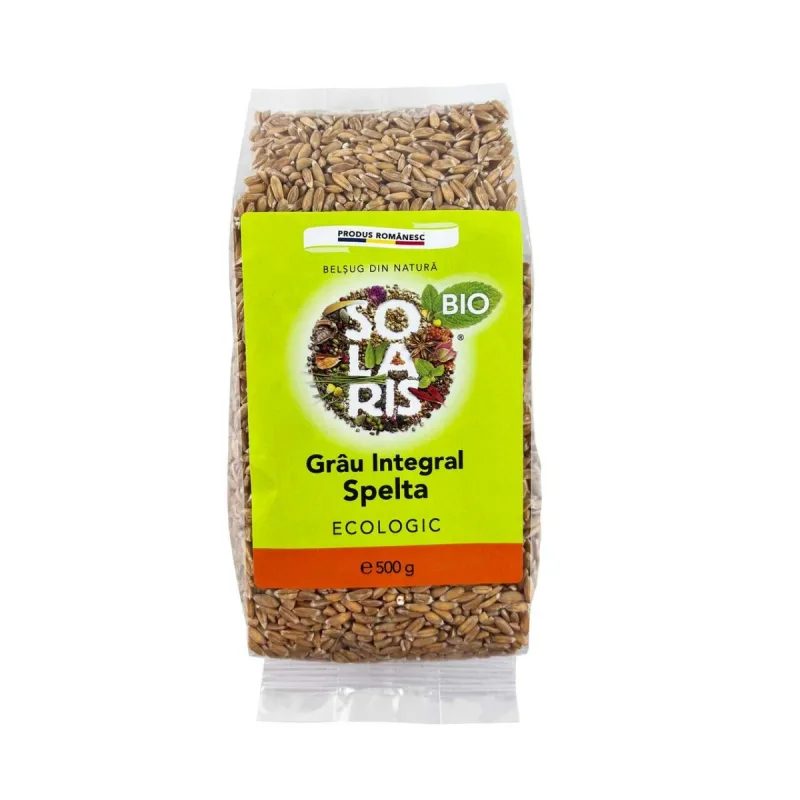 Grau integral Spelta Bio, 500g, Solaris — preț și oferte