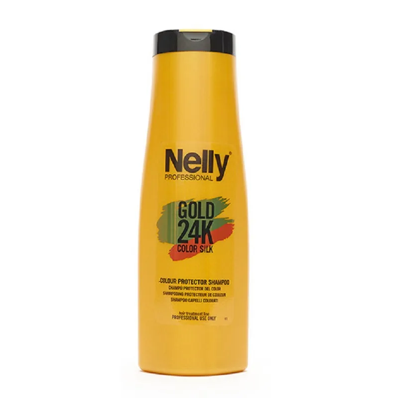 Sampon pentru parul vopsit Gold 24K Color Silk, 400ml, Nelly Professional — preț și oferte