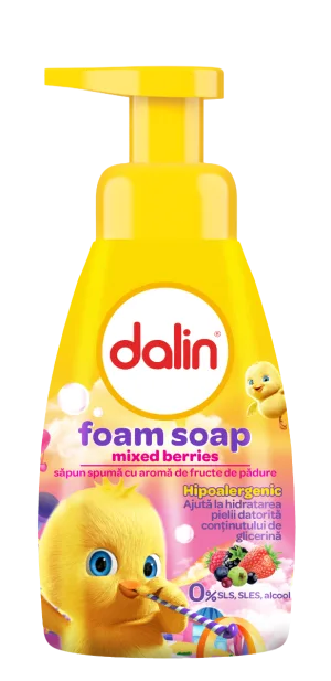 Sapun spuma cu fructe de padure, 200ml, Dalin
