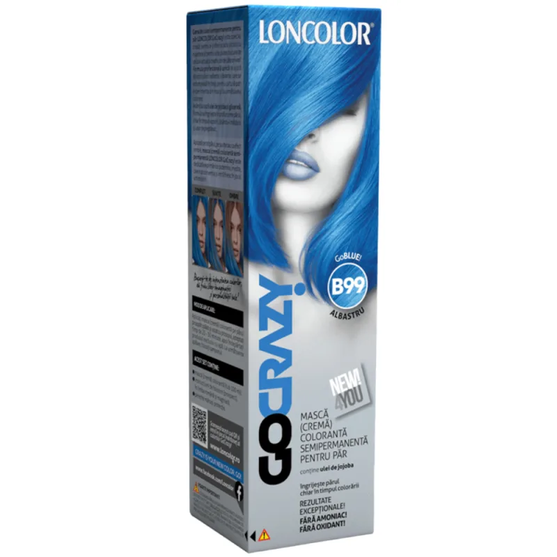 Crema coloranta GoCrazy Nr. B99, 100ml, Loncolor — preț și oferte