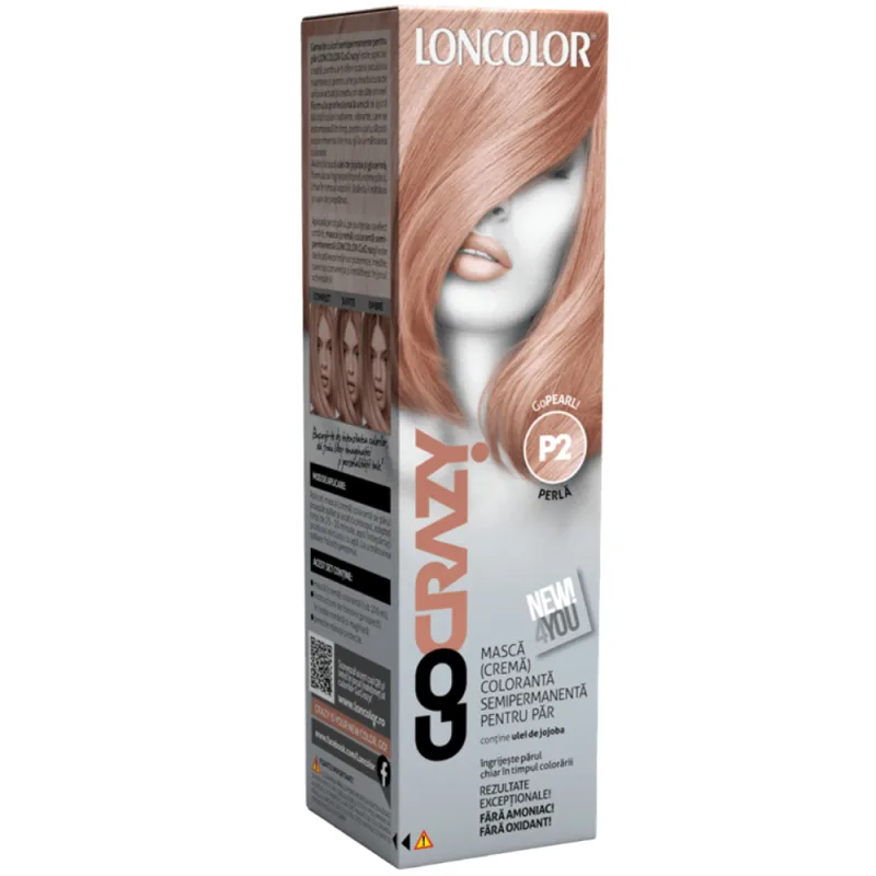 Crema coloranta GoCrazy Nr. P2, 100ml, Loncolor — preț și oferte