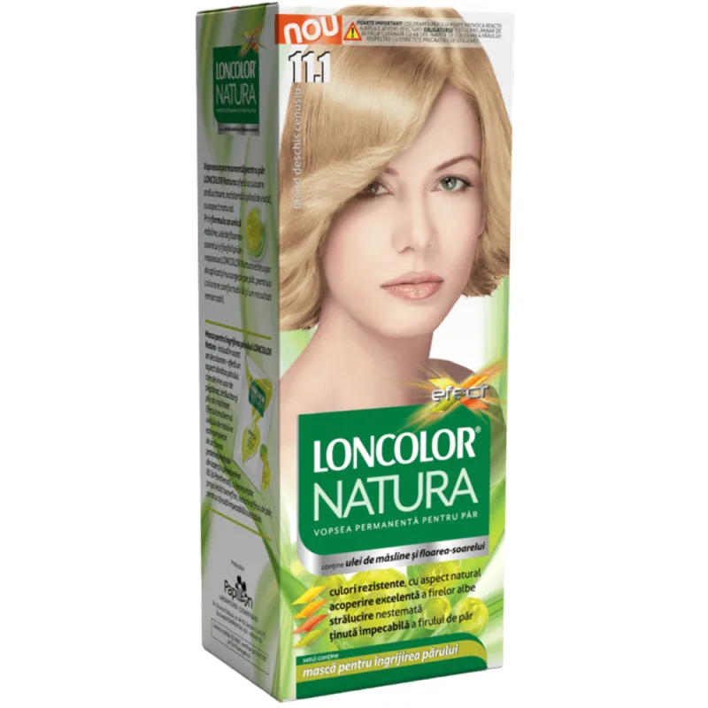 Vopsea de par permanenta Natura Nr. 11.1, 115ml, Loncolor — preț și oferte
