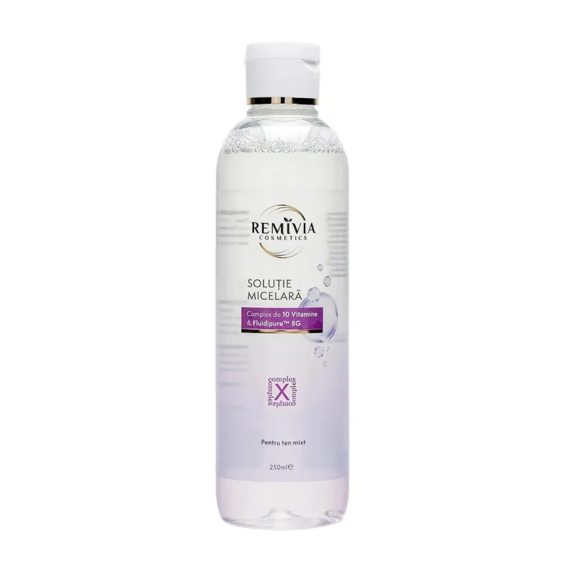 Solutie micelara pentru curatrea tenului, 250ml, Remivia — preț și oferte