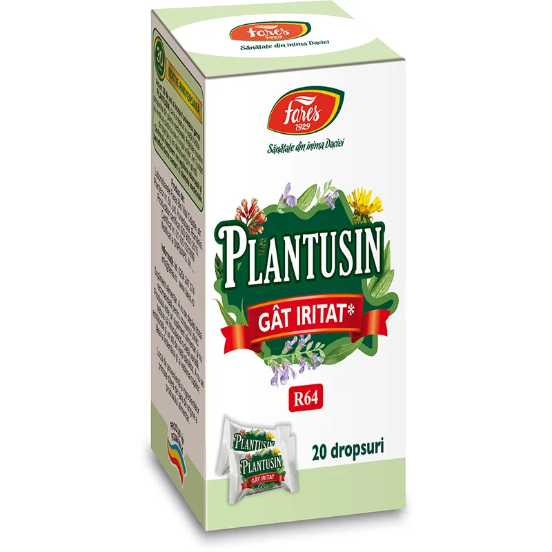 Plantusin gat iritat, 20 dropsuri, Fares — preț și oferte