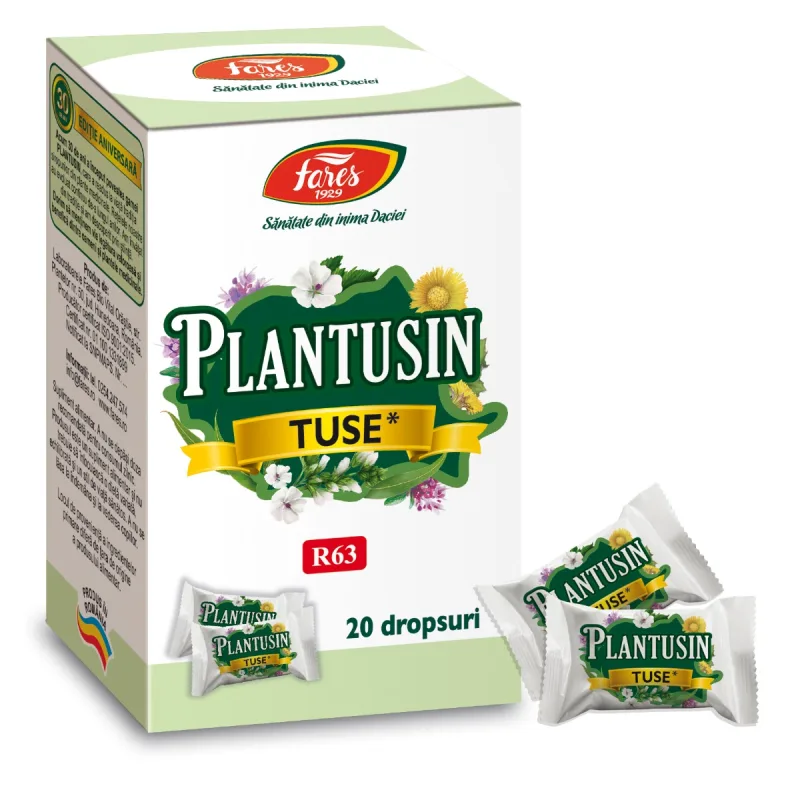 Plantusin tuse, 20 dropsuri, Fares — preț și oferte