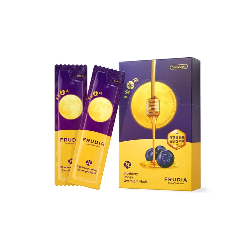 Masca de fata hidratanta cu extract de miere si afine, 20 bucati, Frudia — preț și oferte