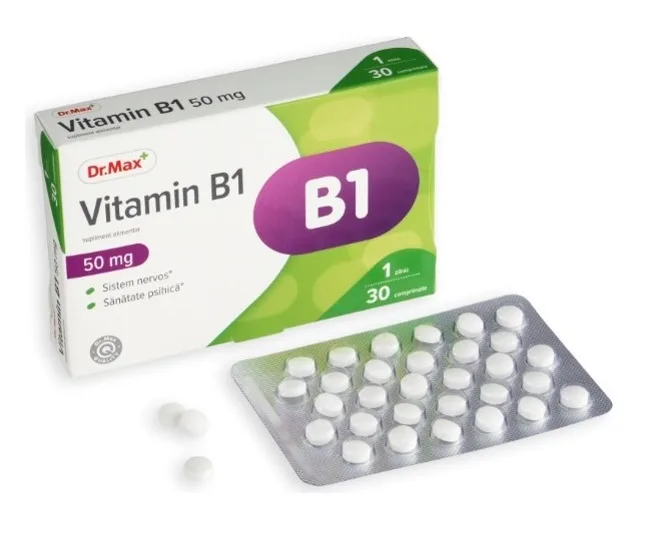 Dr. Max Vitamina B1 50mg, 30 comprimate filmate — preț și oferte