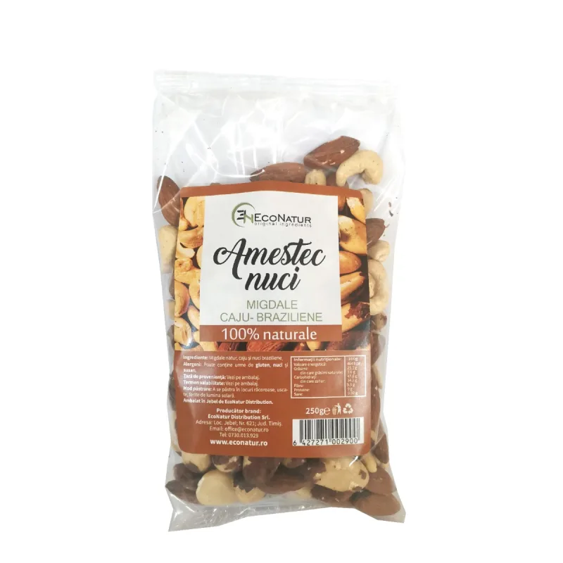 Amestec cu 3 nuci, 250g, EcoNatur — preț și oferte