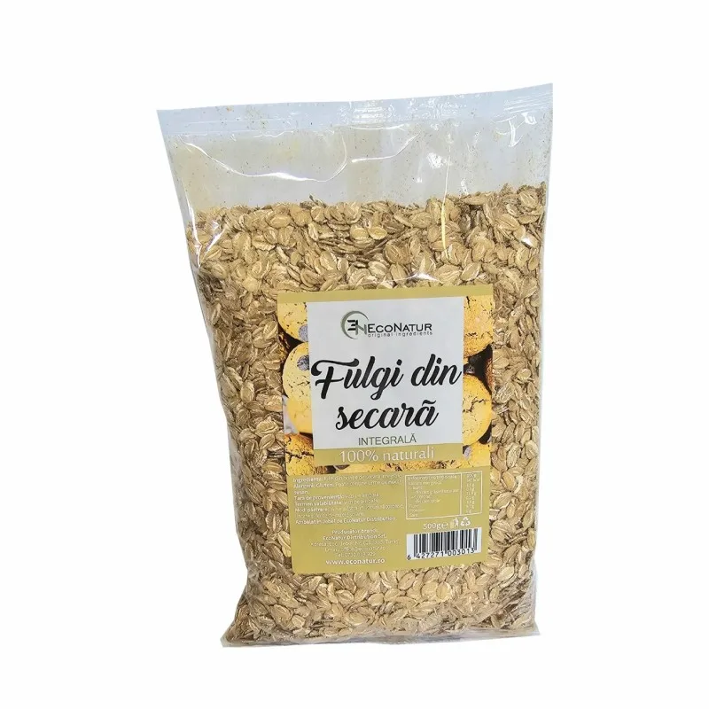 Fulgi din secara integrala, 500g, EcoNatur — preț și oferte