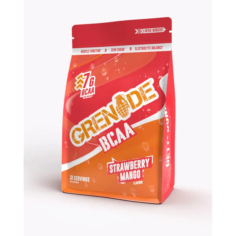 Complex aminoacizi BCAA Strawberry Mango 390g, Grenade — preț și oferte